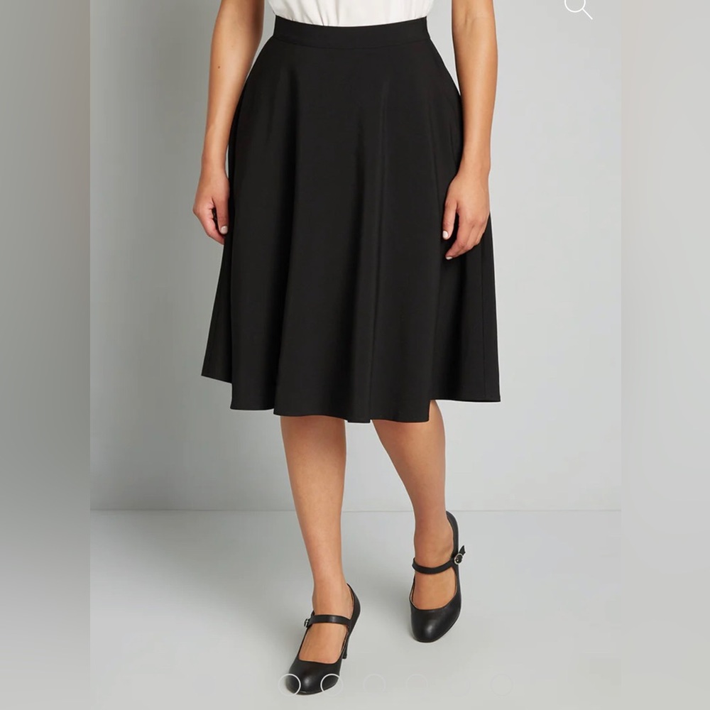 ModCloth Just This Sway Midi Skirt